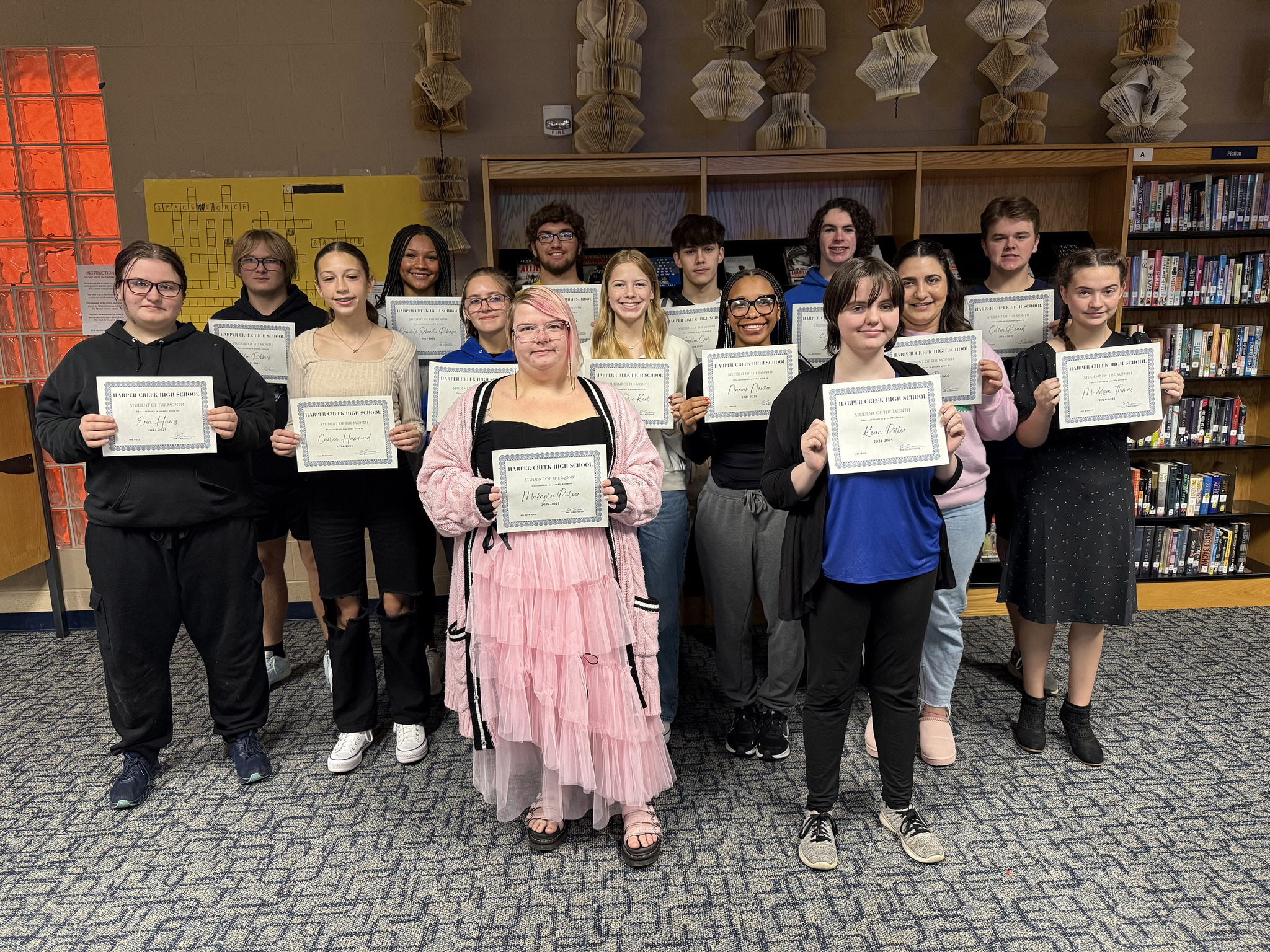 Harper Creek High School Students of the month for November 2024